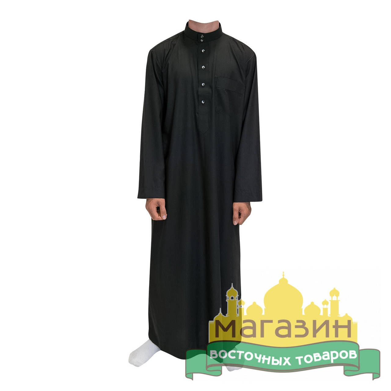 

Джалабия для молитвы (чёрная) рубаха, Черный