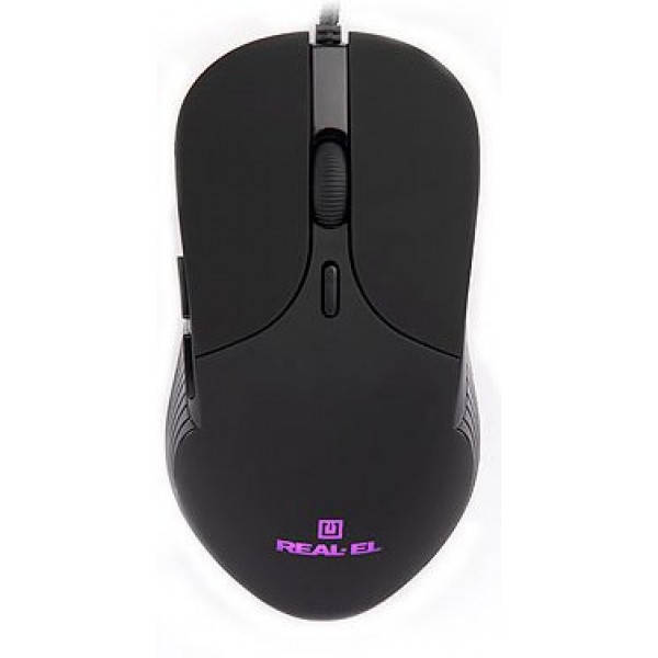 

Мышь Real-El RM-295 USB Black Б/У, Черный