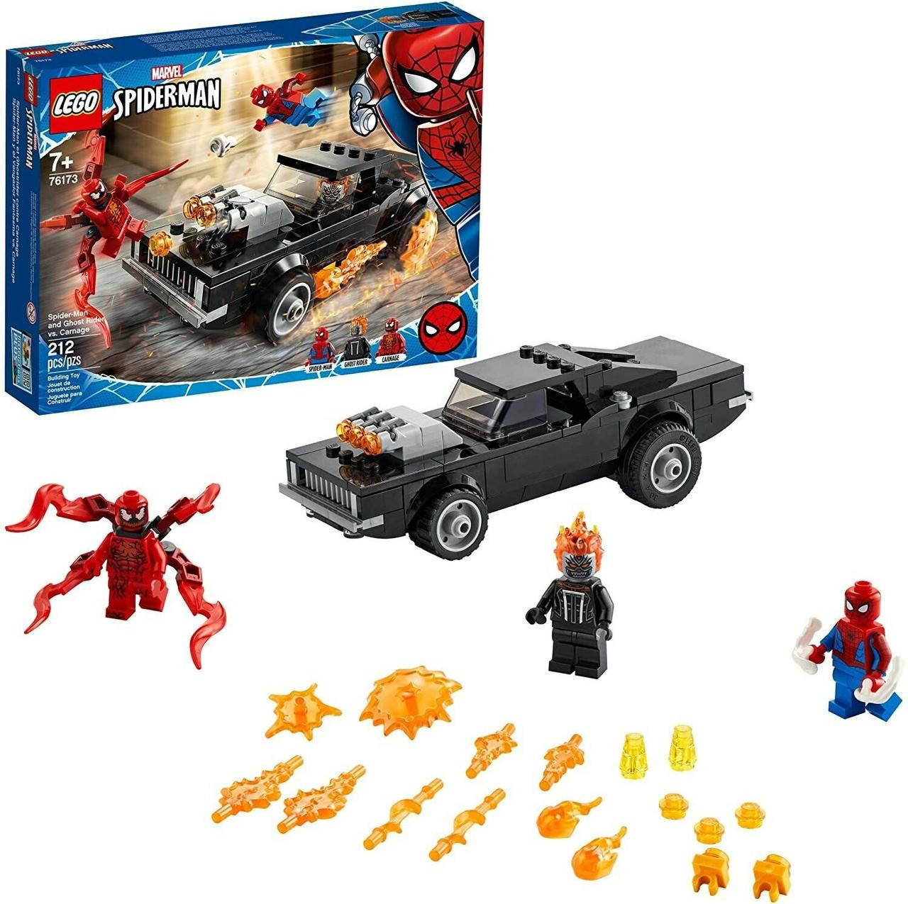 

Лего Lego Super Heroes Человек-Паук и Призрачный Гонщик против Карнажа 76173