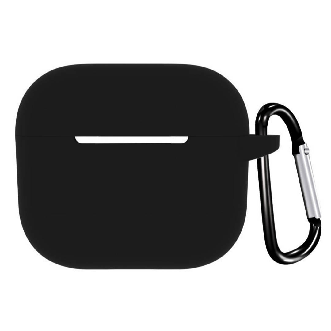 

Силиконовый чехол для Apple Airpods 3 | чехол + карабин | 2,5 мм | черный