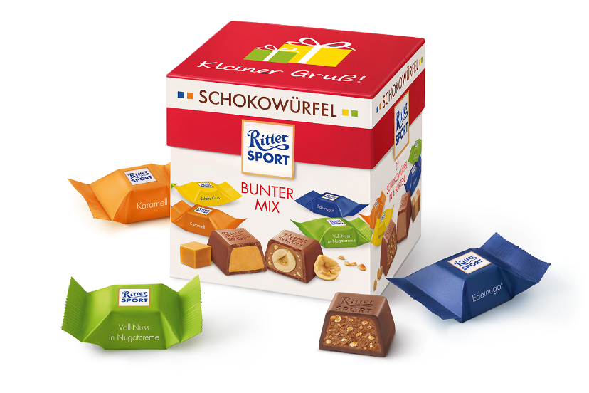 

Набор Конфет Ritter Sport Schokowurfel Bunter Mix 176g