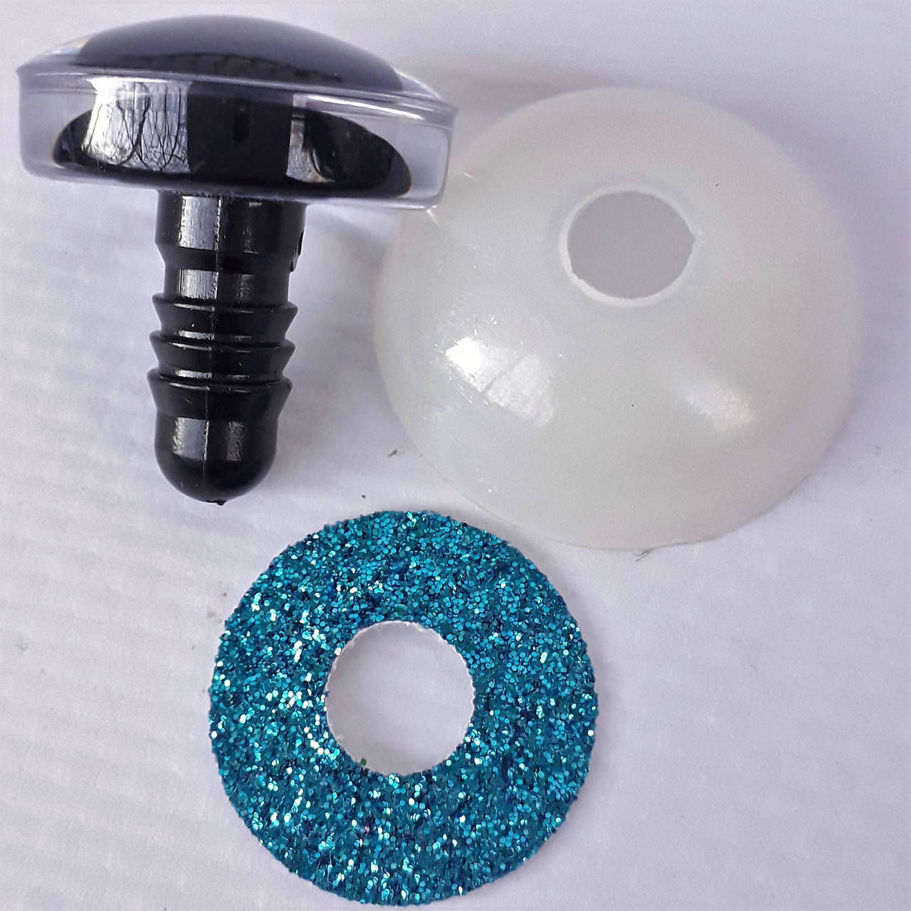 

Глазки для игрушек 20мм, глитерные, с заглушкой. Синие