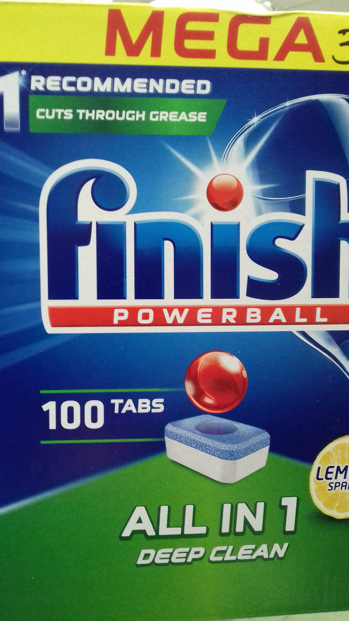 

Таблетки для посудомойки Finish ALL IN 1.100 tabs