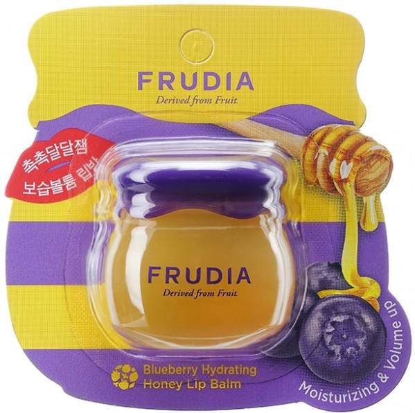 

Увлажняющий бальзам для губ с черникой Frudia Blueberry Hydrating Honey Lip Balm