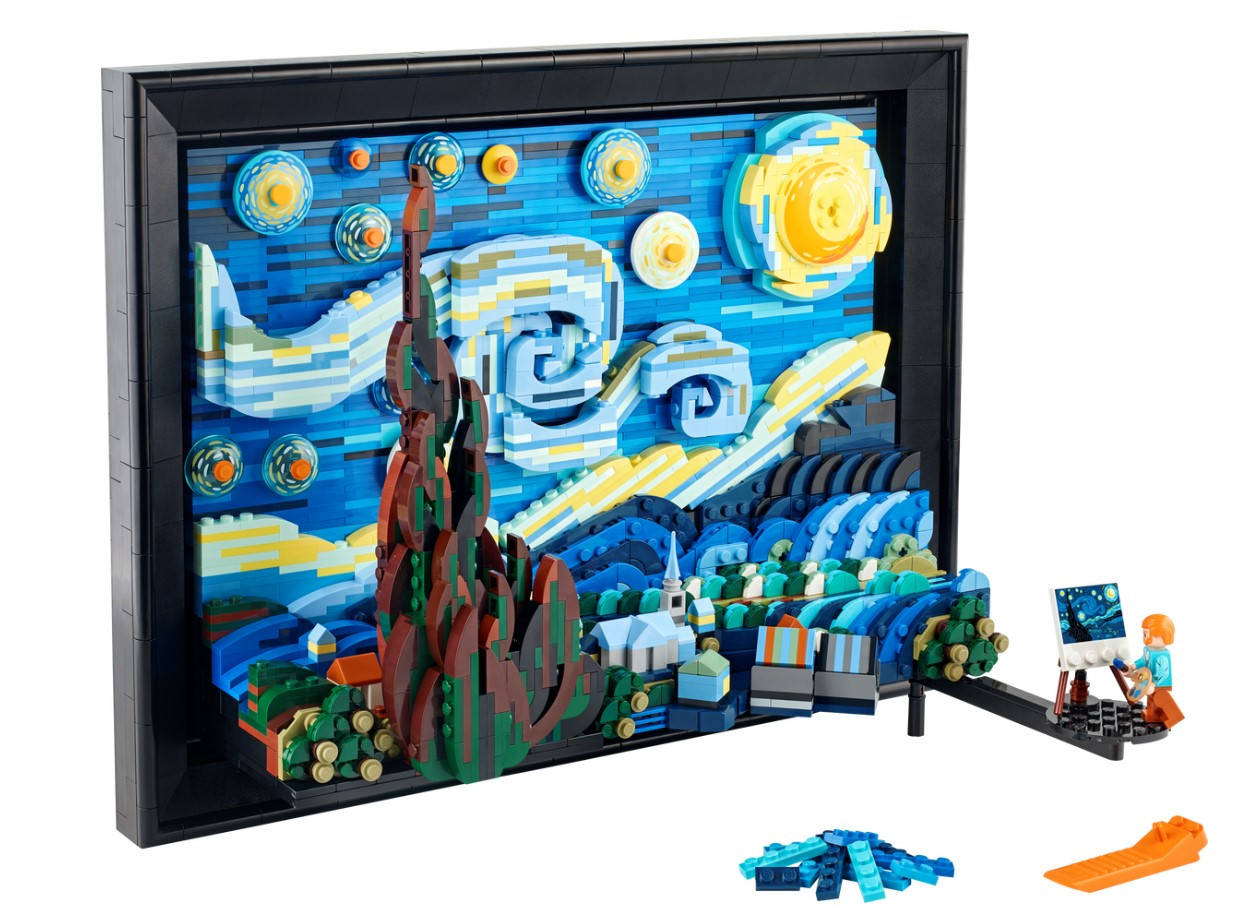 

Конструктор LEGO Зніміть вічну красу «Зоряної ночі» 21333 3D-модель картини