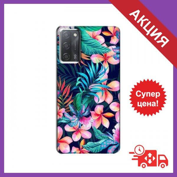 

Чехол с принтом для OPPO A55 / Чехол с картинкой на Оппо А55 / Чехол для OPPO A55 (Яркие Цветы)
