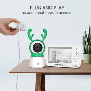 

Видеоняня радионяня няня Dragon Touch BabyCare 5" ДЮЙМОВ ЭКРАН, Белый