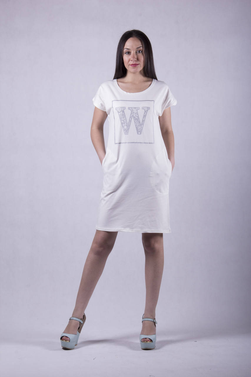 

Свободное молодежное платье ярких летних оттенков р.44-58