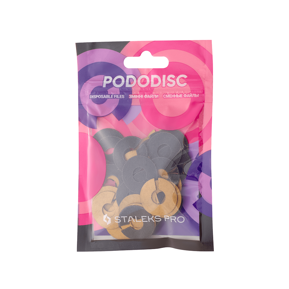 

Сменные файлы-кольцо STALEKS PRO M 180 грит 20 мм для педикюрного диска (50 шт)