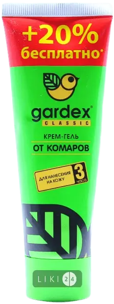 

Крем-гель Gardex Classic от комаров 60 мл