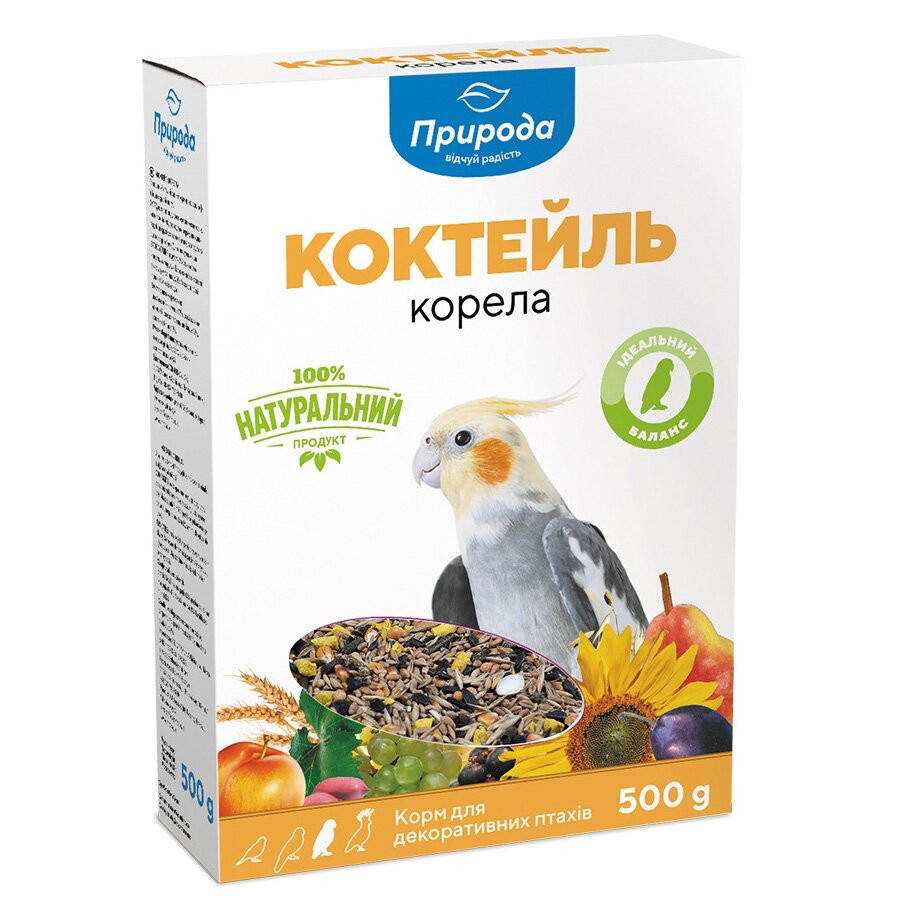 

Корм Коктейль для средних попугаев "Корелла" 0,5кг Картон