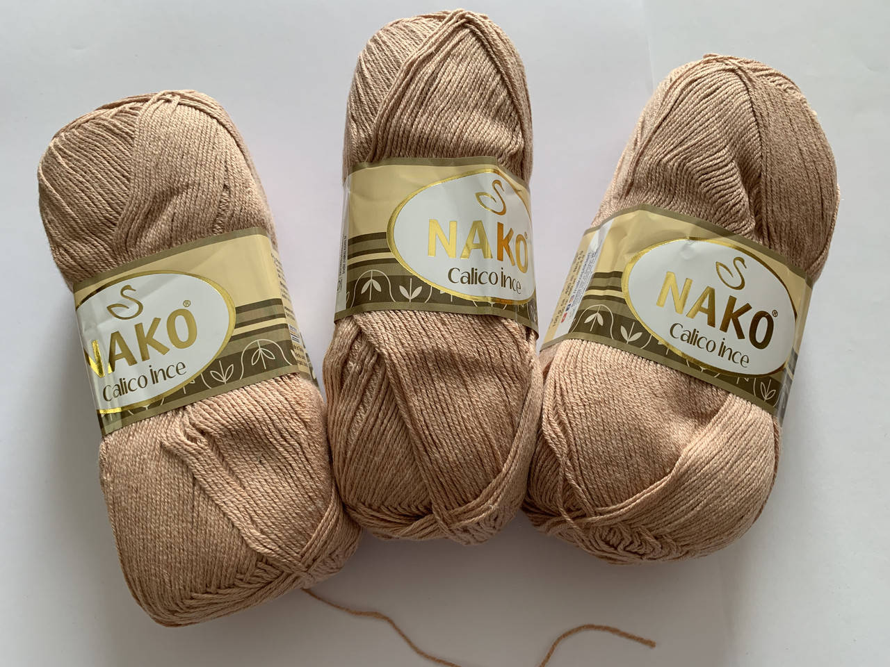 

Турецкая Пряжа Nako calico ince 50% хлопок 50% акрил