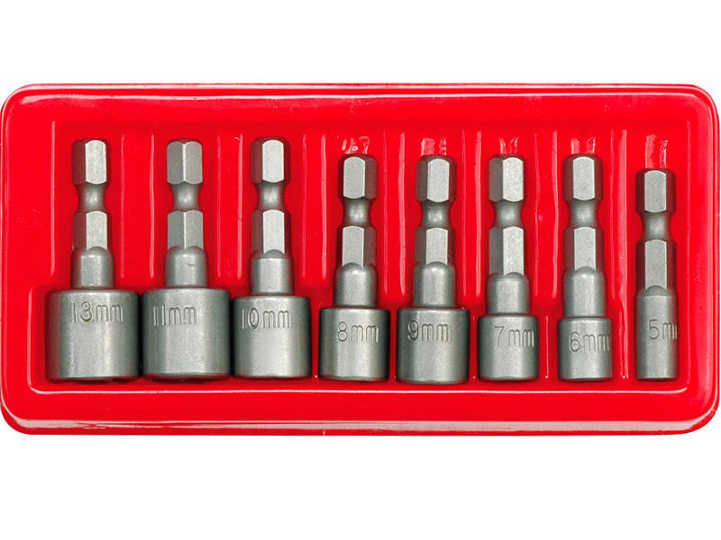 

Набор торцевых головок 1/4″, 5-13 мм CrV 8 шт Vorel 66113