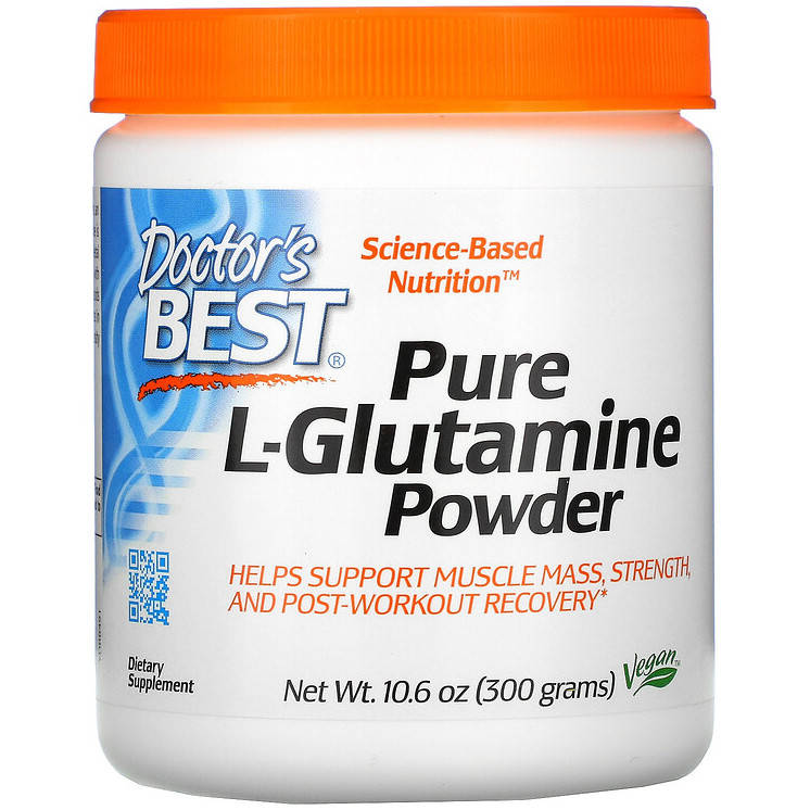

L-Глютамин Doctor's Best "Pure L-Glutamine Powder" чистый порошок (300 г)
