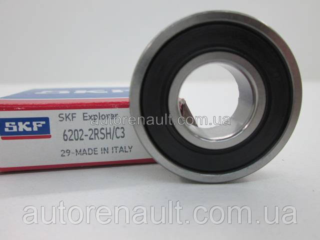 

Подшипник генератора задний (35X15X11) на Рено Кенго II 1.5dCi + 1.6i +1.2TCE (Valeo) SKF (Швеция) 62022RSHC3