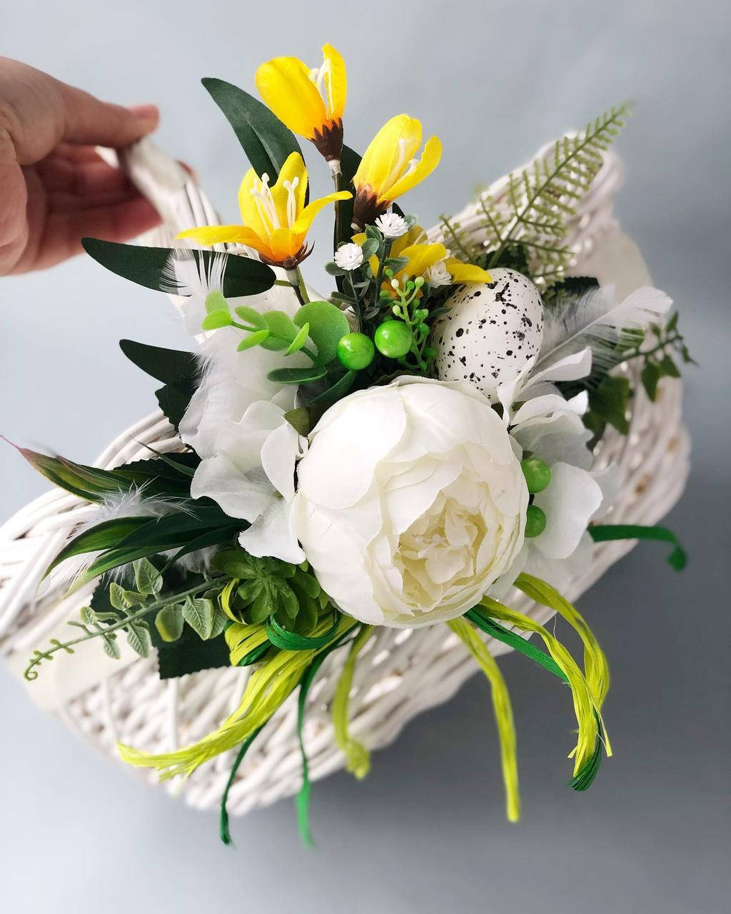 

Украшение на корзину пасхальную