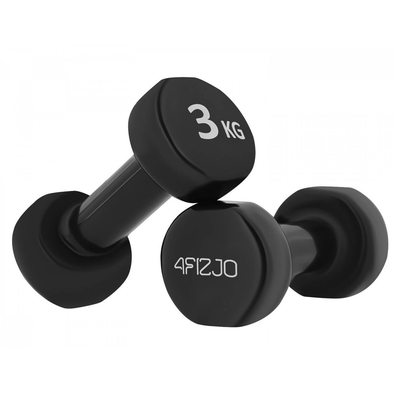 

Гантели 2 x 3 кг виниловые 4FIZJO 4FJ0194. Гантели для фитнеса, спорта. Фитнес гантели для дома