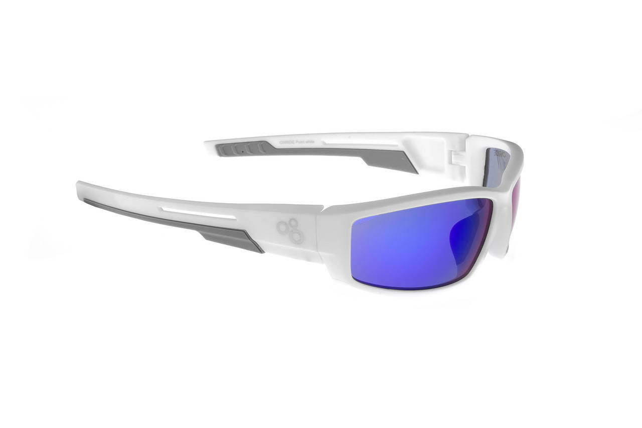 

Очки ONRIDE Point матовый белый/серый с линзами Revo Blue (17%)