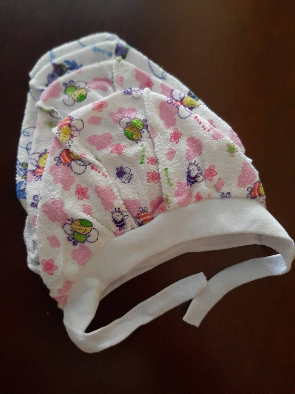 

Чепчик дитячий махра, Разные цвета