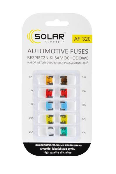 

Предохранители Мини от 5-30А (10шт) короткая ножка "Mini Low Pro" "Solar" AF-320 (500шт/ящ)