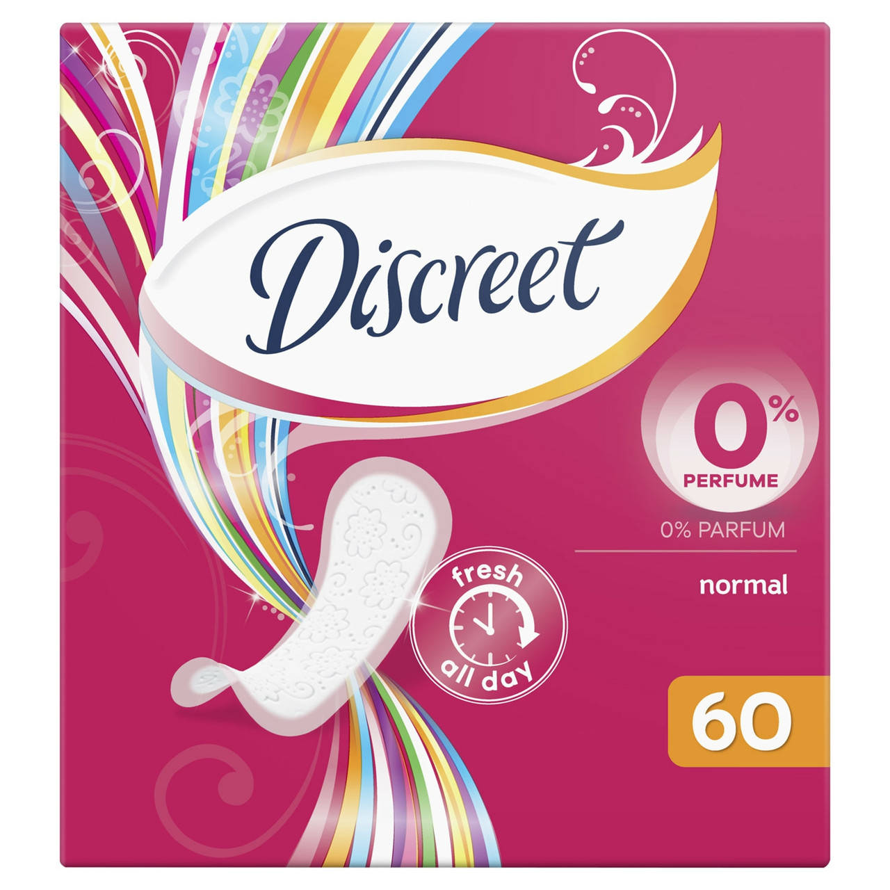 

Прокладки щоденні гігієнічні Discreet Normal 0 parfume 60 шт