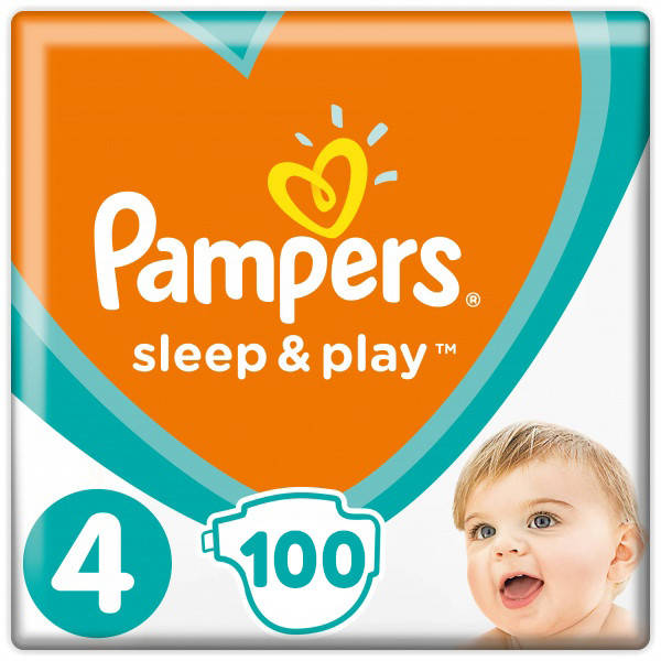 

Подгузники детские Pampers Sleep&Play Maxi 4 (7-14 кг) Mega Pack 100 шт