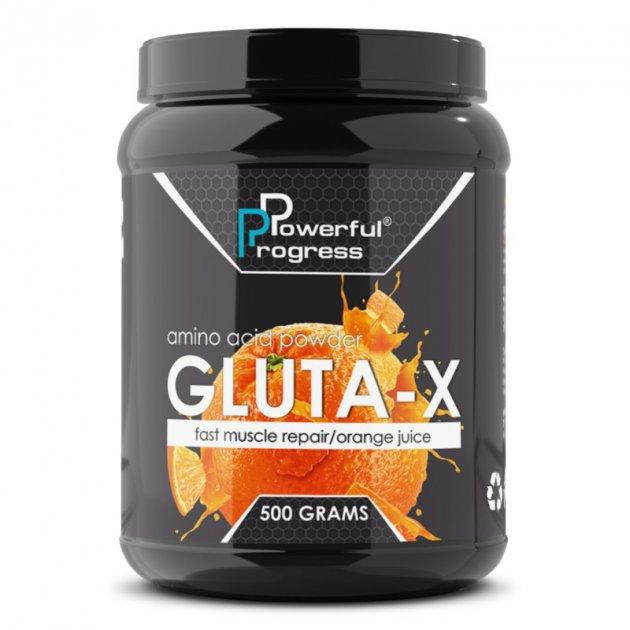 

Глутамин L-glutamine Gluta-X Powerful Progress 500g со вкусом Сочного Апельсина