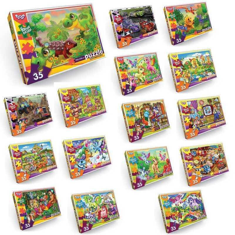

Пазлы 35 эл.мягкие S35-10-01 02 03...16 (16) ВЫДАЁТСЯ ТОЛЬКО МИКС ВИДОВ, "Danko Toys"