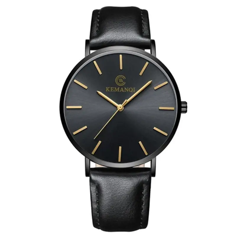 

Мужские часы Kemanqi ультратонкие - Черный