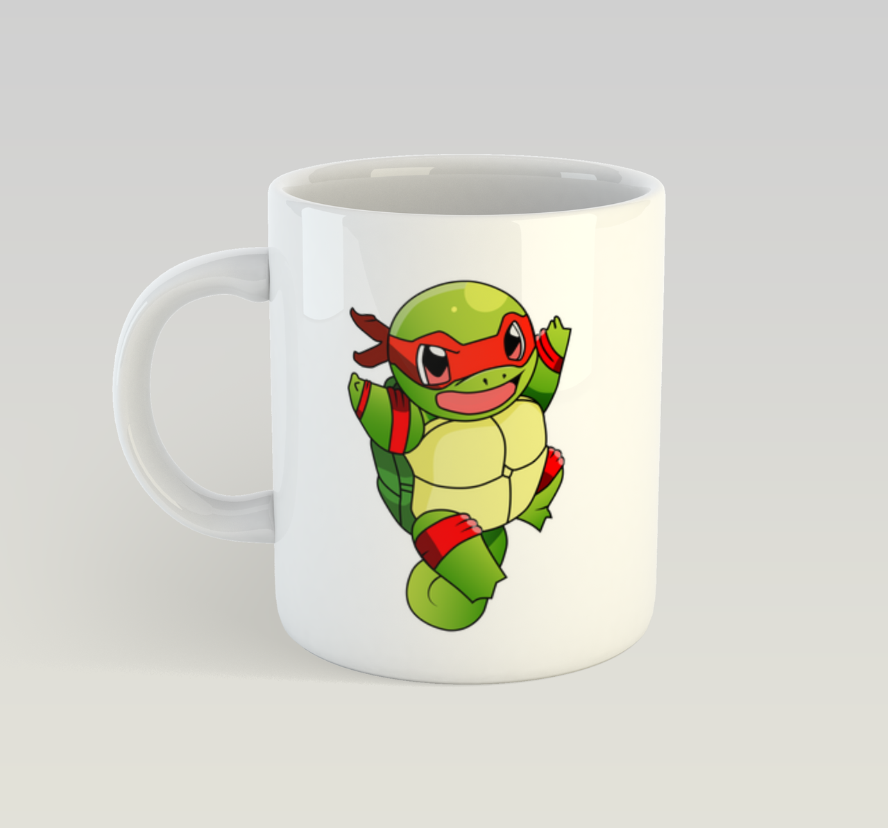 

Кружка Teenage Mutant Ninja Turtles чашка Черепашки-ниндзя Рафаэль, Белый
