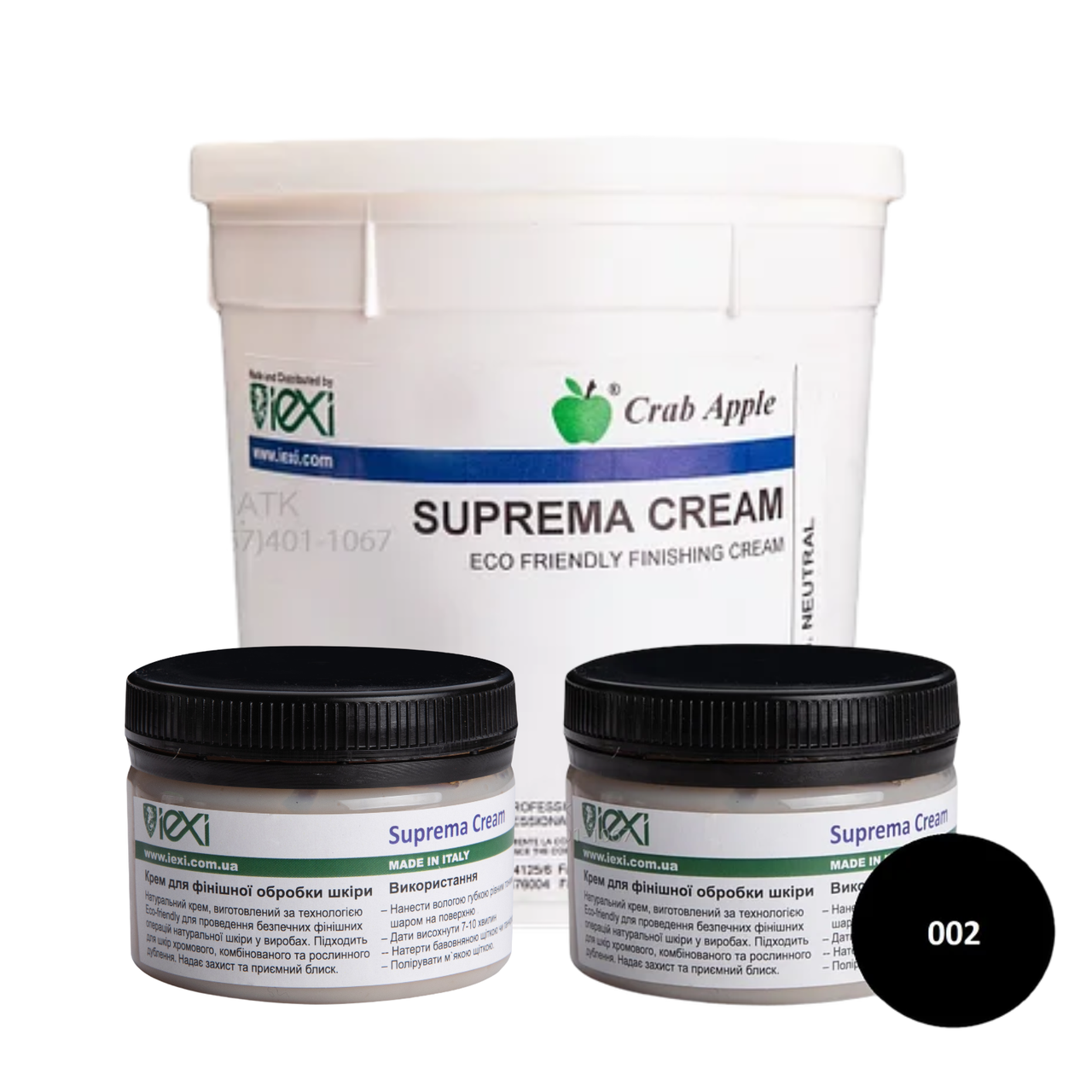 

Финишный крем для кожи IEXI Suprema Cream 100мл / 1л (черный/нейтральный)