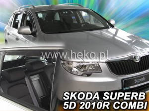 

Дефлекторы окон (ветровики) Skoda Superb 2009-2015 5D Combi (HEKO)