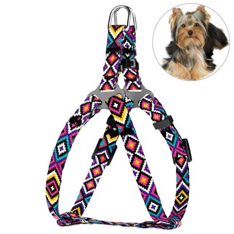 

ШЛЕЯ ДЛЯ СОБАК МЕЛКИХ ПОРОД BRONZEDOG URBAN ЙОРК ФИОЛЕТОВАЯ, Разные цвета