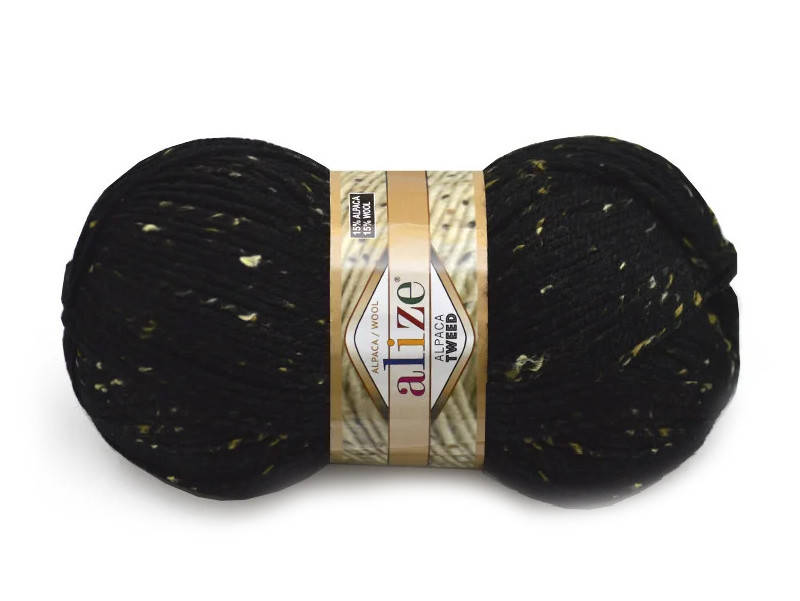 

Alize Alpaca Tweed, Черный №60
