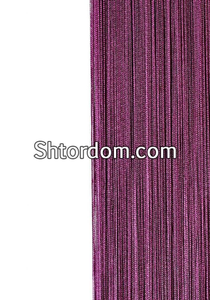 

Однотонные шторы нити фиолетовый