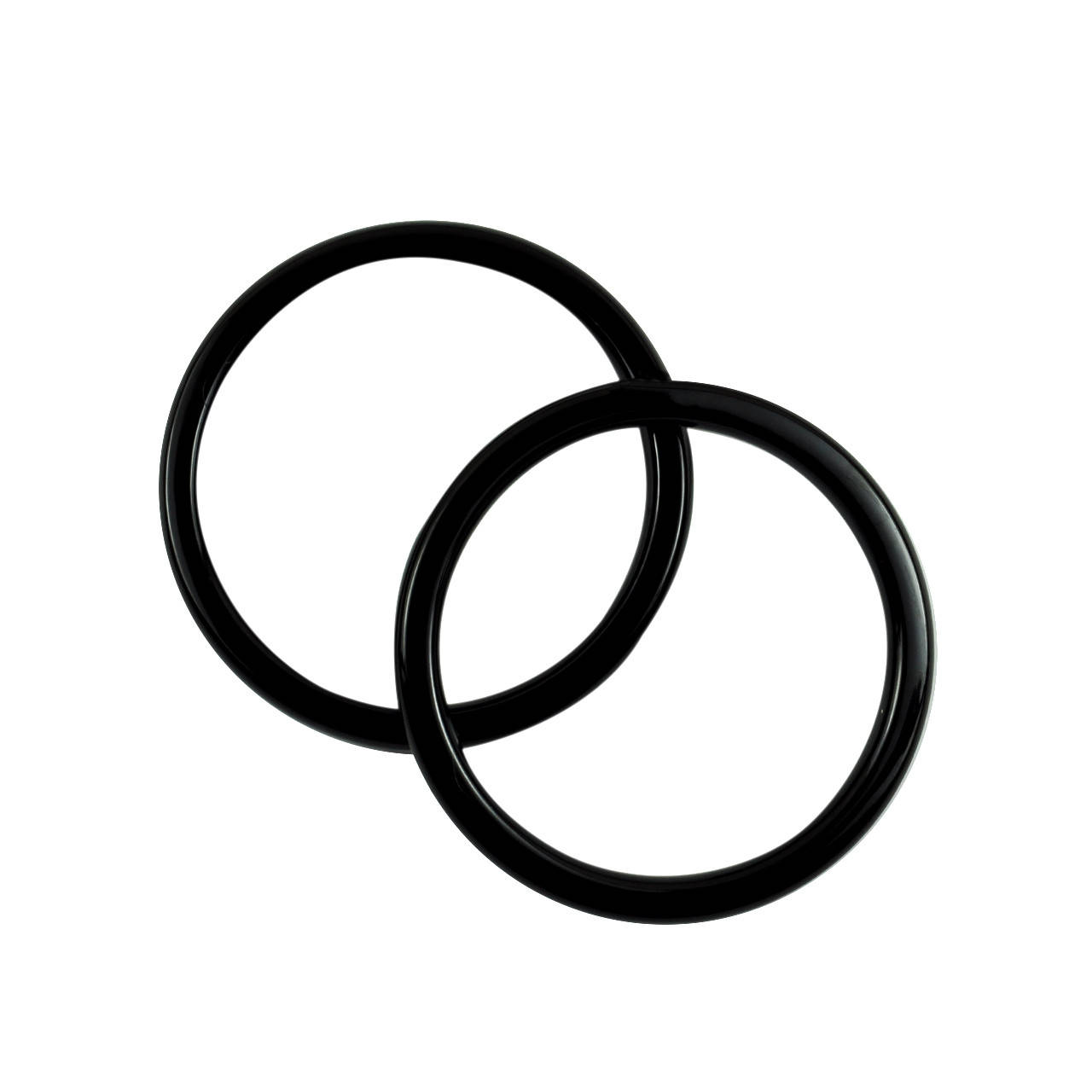 

Комплект ручок для сумки пластикових Круглих 13,7 см Чорні, Черный