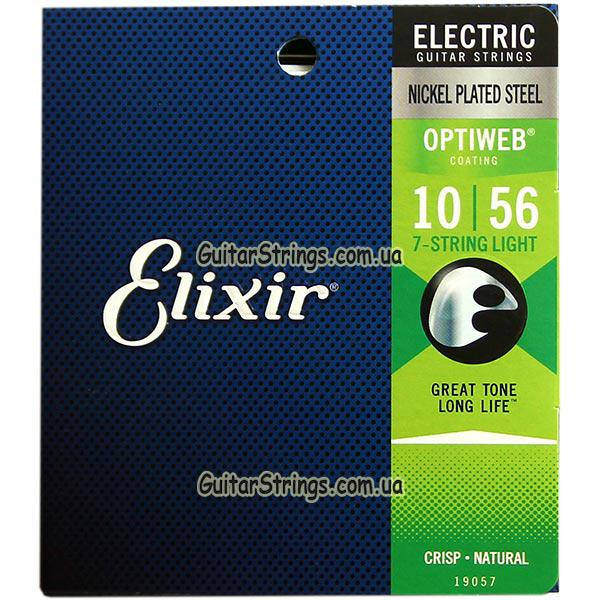

Струны Elixir 19057 Optiweb Nickel Plated Steel 7-String Light 10-56