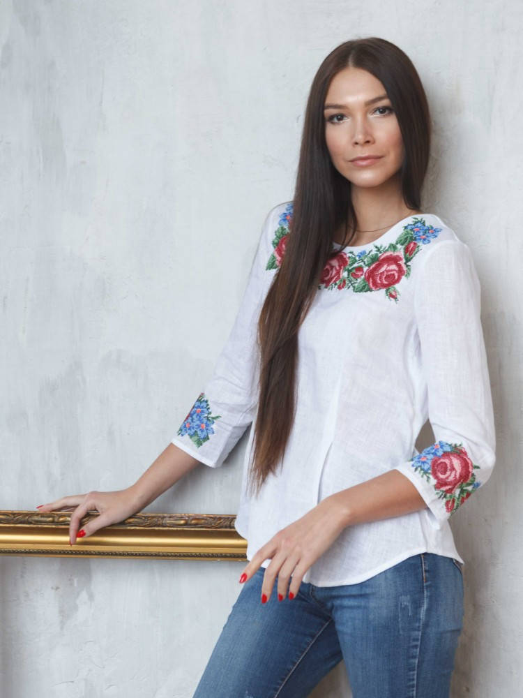 

Вышиванка женская 2XL, Белый