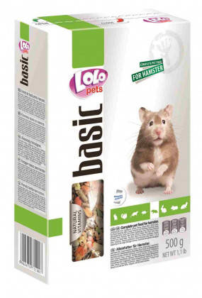 

Полнорационный корм LoloPets для хомяков, 500 гр