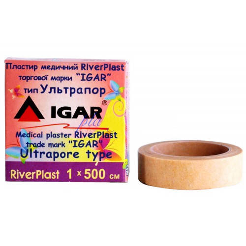 

Пластырь медицинский RiverPLAST Ультрапор в катушке 1×500см (24шт в упаковке)