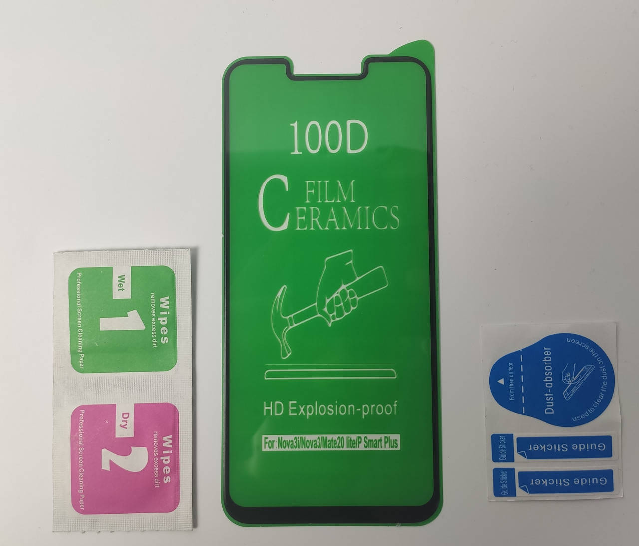 

Гибкое Защитное стекло для Huawei P Smart Plus Ceramics 9D на весь экран телефона Керамическое Черный