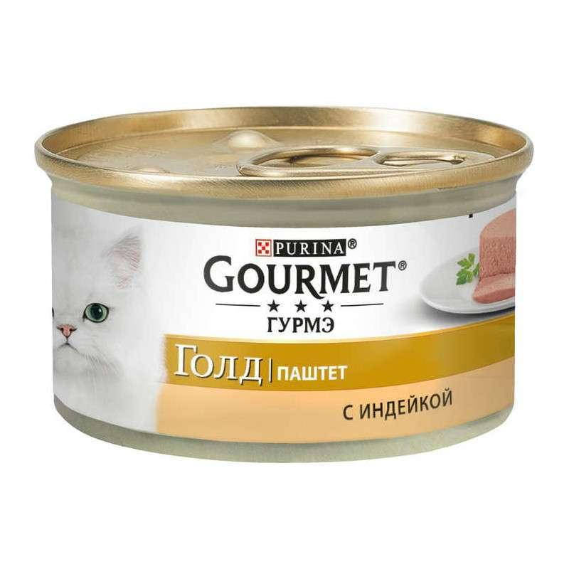 

Gourmet Gold 85 г - Консервированный корм паштет с индейкой для взрослых кошек