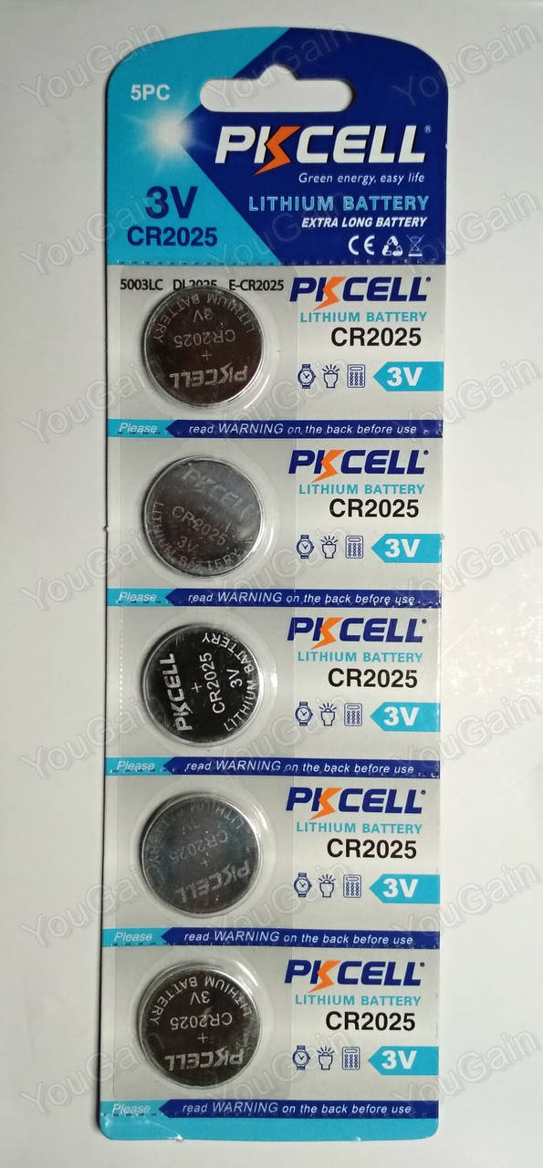 

Батарея литиевая CR2025 PKCELL (1 штука)