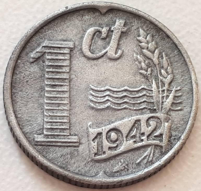 

Нидерланды 1 цент 1942