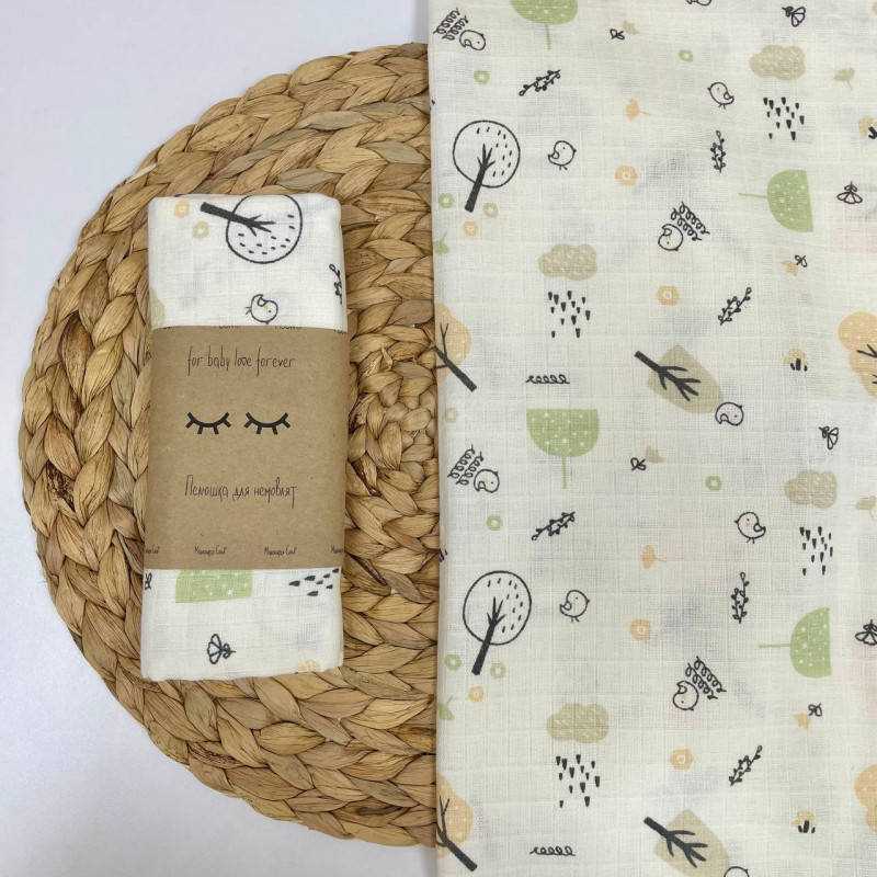 

Пеленка муслин Лес