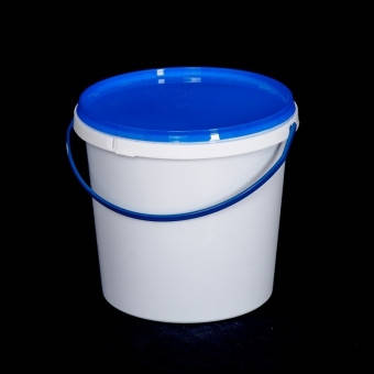 

Ведро пластиковое 1л, белое, Белый