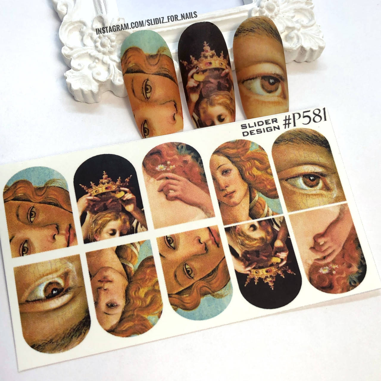 

Слайдер-дизайн SLIDIZ водная наклейка для ногтей Афродита, Греческие Боги, Мифология