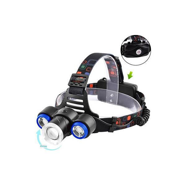 

Фонарь аккумуляторный налобный Police XQ-117-T6+2XPE 4 режима работы,ZOOM,2х18650