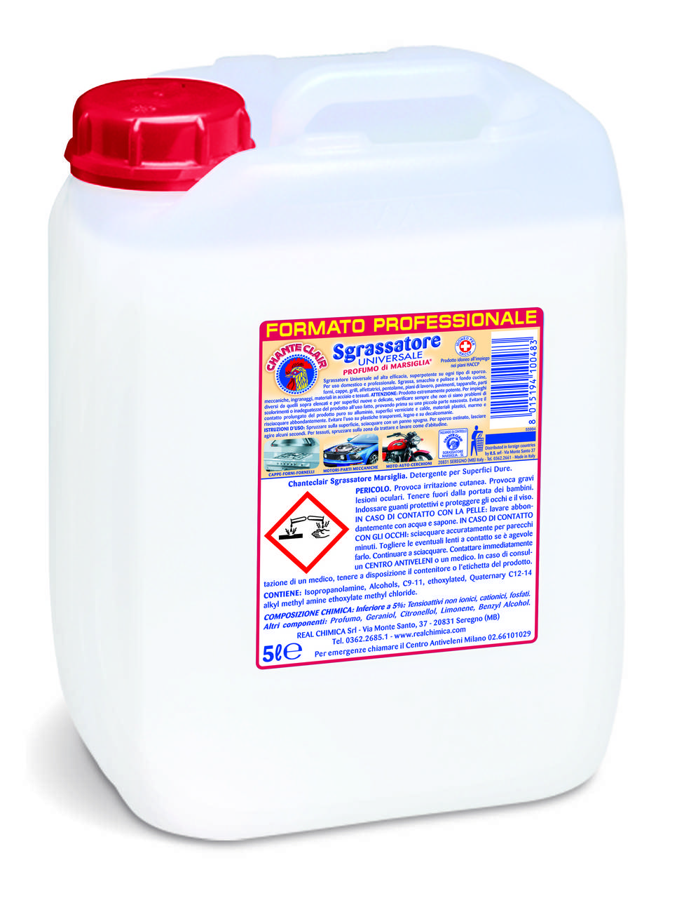 

Универсальное средство для чистки ChanteClair с ароматом марсельского мыла 5л канистра