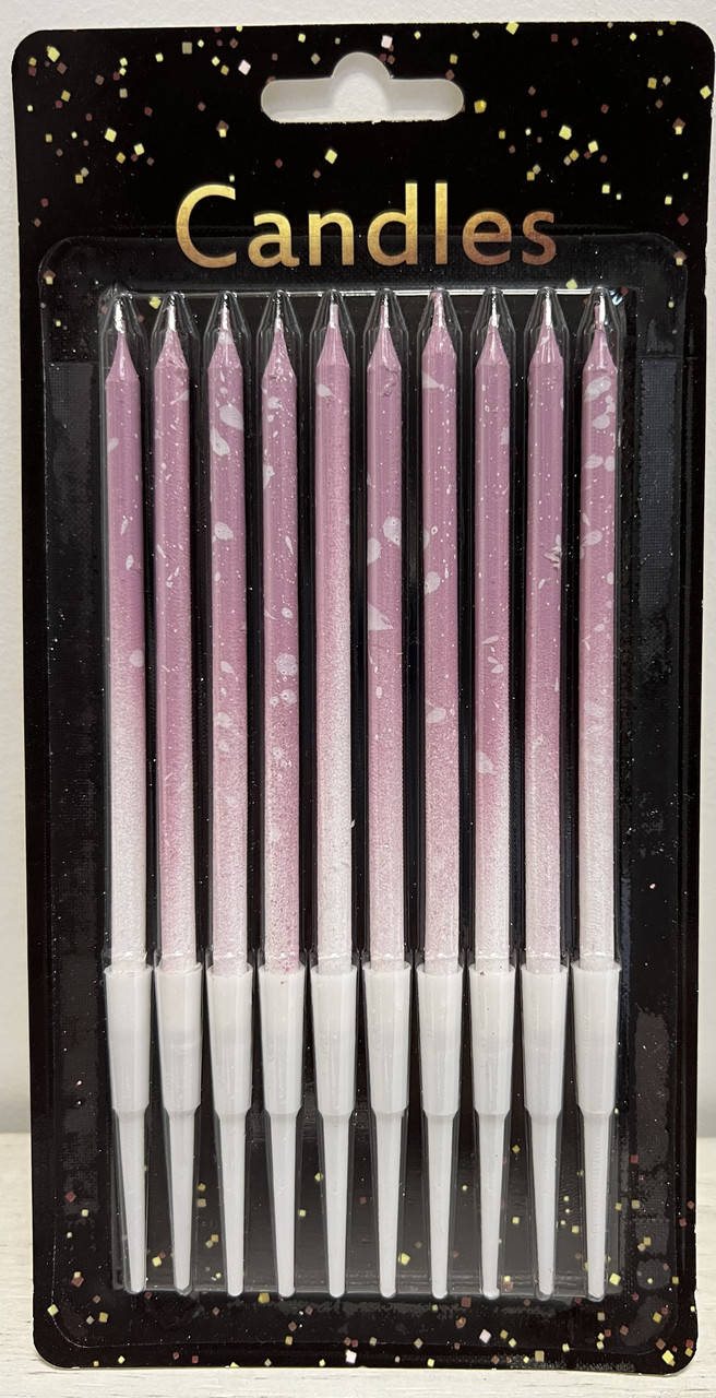 

Свечи для торта "Омбре пыльная роза", 10 шт